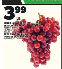 Independent Grocer EXTRA LARGE RED EXTRA LARGE RED SEEDLESS GRAPES offer
