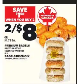 Independent Grocer PREMIUM BAGELS, 6'S offer
