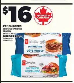 Independent Grocer PC BURGERS , 568 G-1.36 KG offer