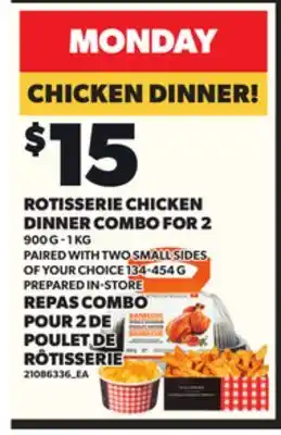 Independent Grocer ROTISSERIE CHICKEN DINNER COMBO FOR 2, 900 G - 1 KG offer