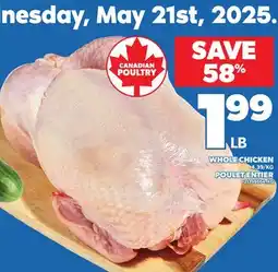 Independent Grocer WHOLE CHICKEN 4.39/KG offer
