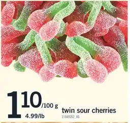 Fortinos TWIN SOUR CHERRIES offer