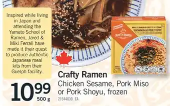 Fortinos CRAFTY RAMEN, 500 G offer