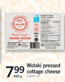 Fortinos WOLSKI PRESSED COTTAGE CHEESE, 500 G offer