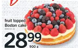 Fortinos FRUIT TOPPED BOSTON CAKE, 900 G offer
