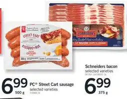 Fortinos PC Street Cart sausage, 500 g offer