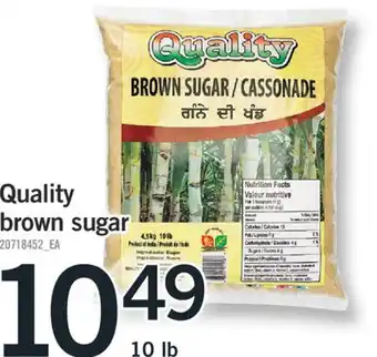Fortinos QUALITY BROWN SUGAR, 10 LB offer