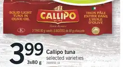 Fortinos CALLIPO TUNA, 3x80 g offer