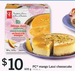 Fortinos PC MANGO LASSI CHEESECAKE, 600 g offer