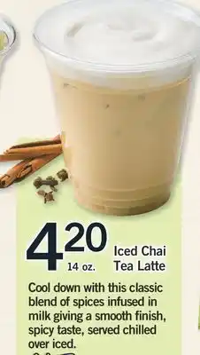 Fortinos ICED CHAI TEA LATTE, 14 OZ offer