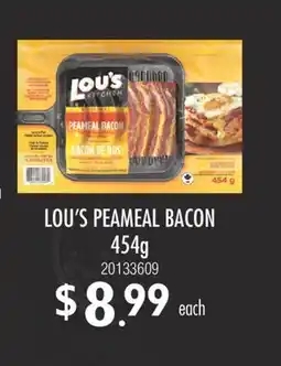 Fortinos LOU'S PEAMEAL BACON, 454G offer