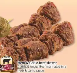 Fortinos HERB & GARLIC BEEF SKEWER offer