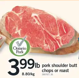 Fortinos BUTT PORK SHOULDER BUTT CHOPS OR ROAST offer