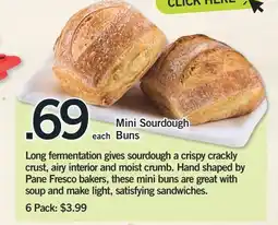 Fortinos MINI SOURDOUGH BUNS offer