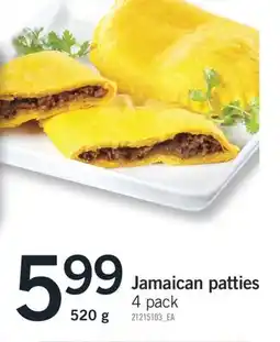 Fortinos JAMAICAN PATTIES 4 PACK, 520 G offer