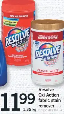 Fortinos RESOLVE OXI ACTION FABRIC STAIN REMOVER, 1.35 KG offer