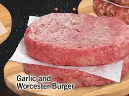 Fortinos GARLIC AND WORCESTER BURGER offer