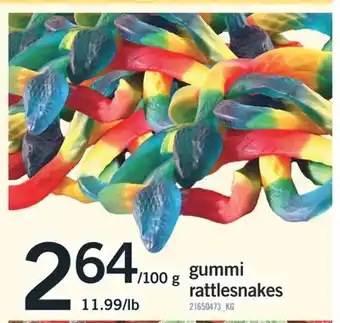 Fortinos GUMMI RATTLESNAKES offer