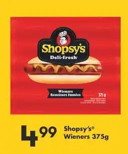 Fortinos SHOPSY'S WIENERS, 375G offer