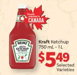 Fortinos KRAFT KETCHUP, 750 ML – 1 L offer