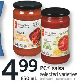 Fortinos PC SALSA, 650 mL offer