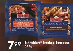 Fortinos SCHNEIDERS SMOKED SAUSAGES, 375G offer