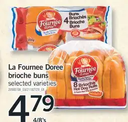 Fortinos LA FOURNEE DOREE BRIOCHE BUNS, 4/8'S offer