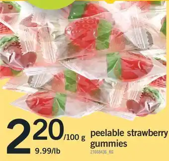Fortinos PEELABLE STRAWBERRY GUMMIES offer