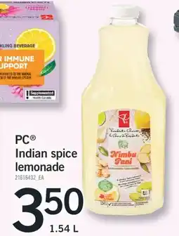 Fortinos PC INDIAN SPICE LEMONADE, 1.54 L offer