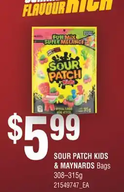Fortinos SOUR PATCH KIDS & MAYNARDS Bags, 308-315g offer