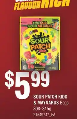 Fortinos SOUR PATCH KIDS & MAYNARDS Bags, 308-315g offer