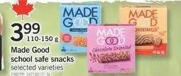 Fortinos MADE GOOD SCHOOL SAFE SNACKS, 110-150 g offer