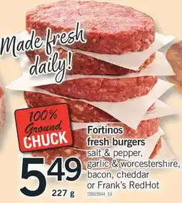 Fortinos FORTINOS FRESH BURGERS, 227 g offer