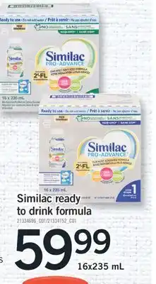 Fortinos SIMILAC READY TO DRINK FORMULA, 16X235 ML offer