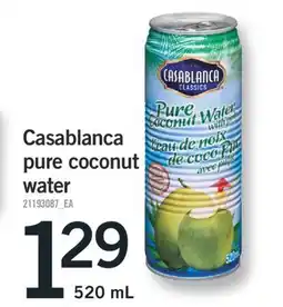 Fortinos CASABLANCA PURE COCONUT WATER, 520 ML offer