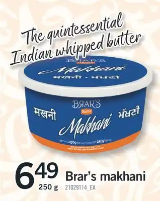 Fortinos BRAR'S MAKHANI, 250 G offer