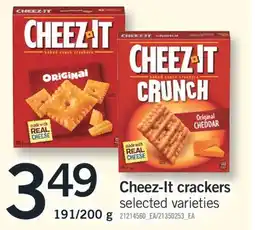 Fortinos Cheez-It crackers, 191/200 g offer