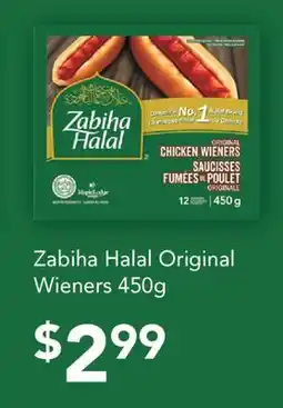 Fortinos ZABIHA HALAL ORIGINAL WIENERS, 450G offer