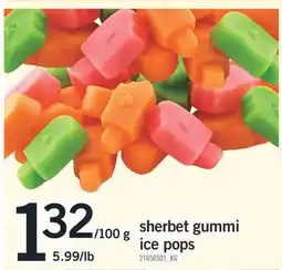 Fortinos SHERBET GUMMI ICE POPS offer