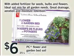 Fortinos PC FLOWER AND GARDEN BED SOIL, 25 L offer