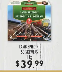 Fortinos LAMB SPIEDINI 50 SKEWERS, 1 kg offer