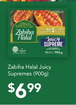 Fortinos ZABIHA HALAL JUICY SUPREMES, (900G) offer