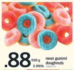 Fortinos NEON GUMMI DOUGHNUTS offer