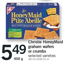 Fortinos CHRISTIE HONEYMAID GRAHAM WAFERS OR CRUMBS, 400 G offer