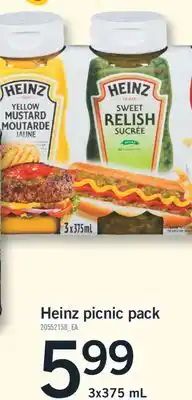 Fortinos HEINZ PICNIC PACK, 3X375 ML offer