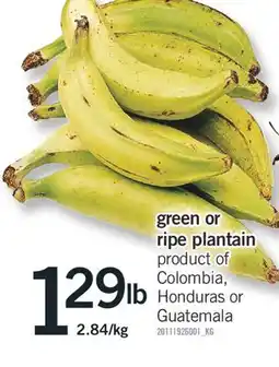 Fortinos GREEN OR RIPE PLANTAIN offer