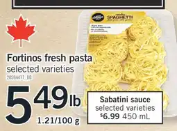 Fortinos FORTINOS FRESH PASTA, 1.21/100 G offer