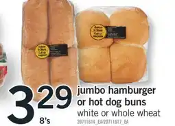 Fortinos JUMBO HAMBURGER OR HOT DOG BUNS, 8's offer