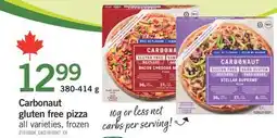 Fortinos CARBONAUT GLUTEN FREE PIZZA, 380-414 g offer