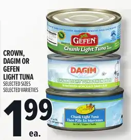 Metro CROWN, DAGIM OR GEFEN LIGHT TUNA offer